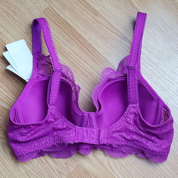 NWT Simone Perele karma spacer convertible underwire bra bougainvillea lace - Picture 7 of 14